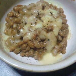 納豆チーズごはん